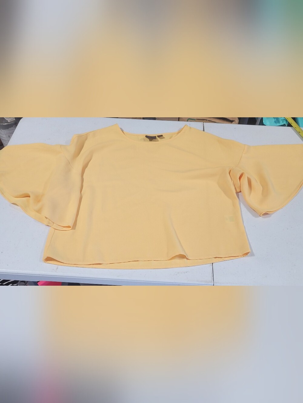 free press Lightweight Scoop Neck Shell Top - Pale Yellow